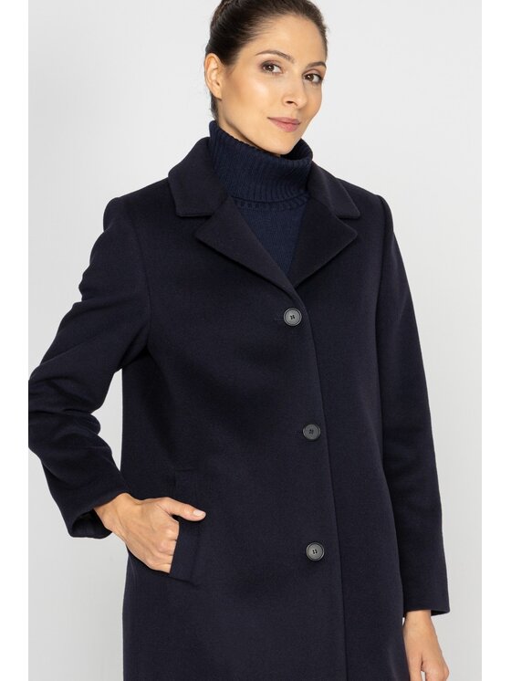 Deni Cler Milano Deni Cler Milano Płaszcz W-DC-8073-D5-L7-59-1 Granatowy Loose Fit