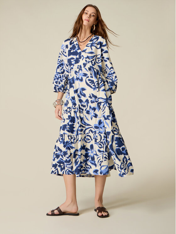 Oltre Oltre Vestito da giorno 7706R005098N0R4 Blu Regular Fit