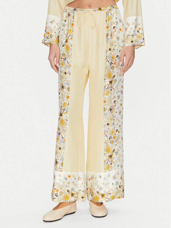 Munthe Munthe Штани з тканини Febert 251140025118 Бежевий Relaxed Fit