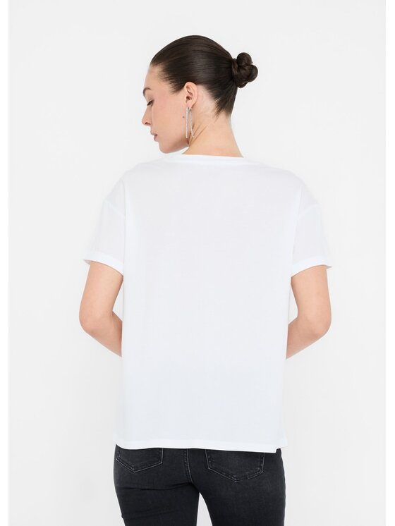 Liu Jo Liu Jo T-shirt UF5257JS904M9785 Bianco Regular Fit