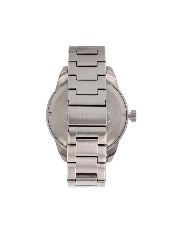 HUGO Hugo Zegarek Grip 1530276 Srebrny