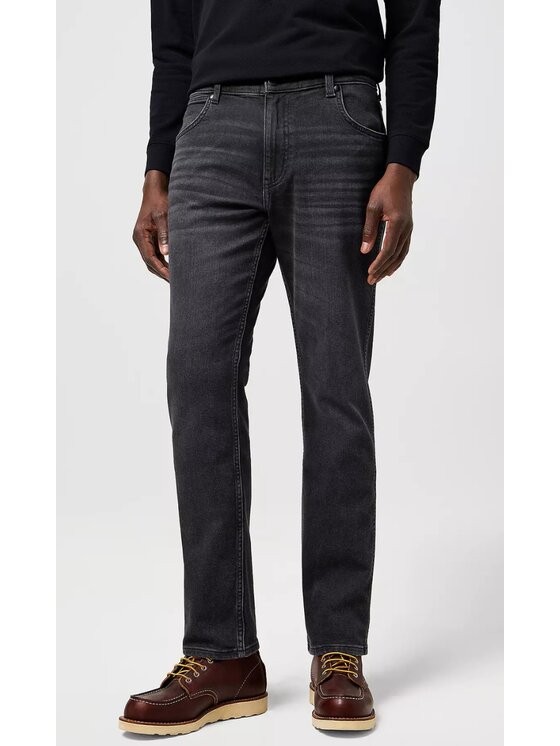 Wrangler Wrangler Jeansy Greensboro Czarny Regular Fit