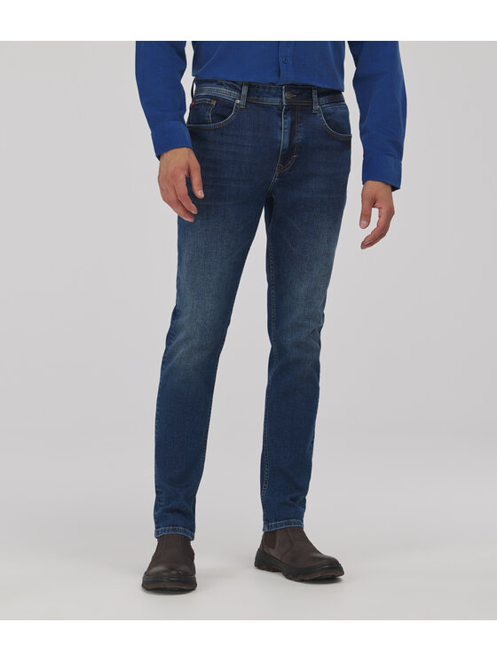 Lee Cooper Lee Cooper Jeansy DENZEL Niebieski Custom Slim Fit
