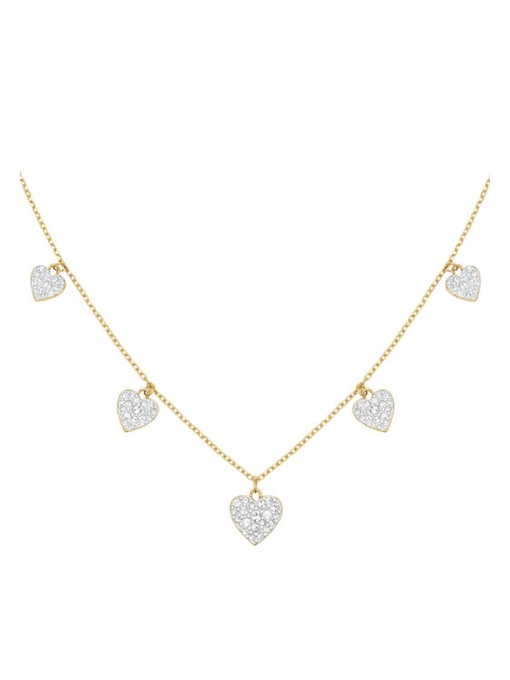 Rosefield Rosefield Naszyjnik DIAMOND HEARTS Złoty