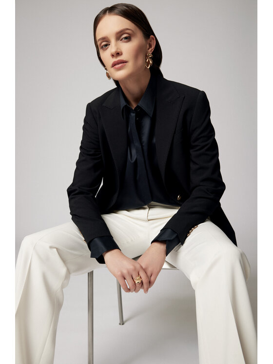 Lancerto Lancerto Koszula Koszula Damska Czarna z Bawełną Arwen Oversize KO073224000063 Czarny Oversize