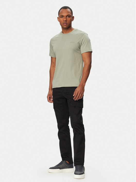 Calvin Klein Calvin Klein Tričko LV04LG222G Kaki Slim Fit