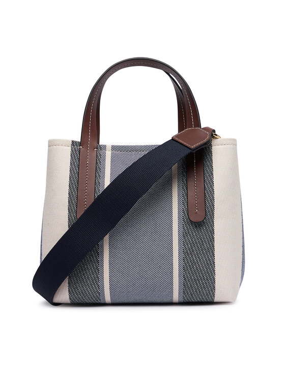 Tommy Hilfiger Tommy Hilfiger Τσάντα Th City Mini Satchel Jacquard AW0AW18732 Μπλε