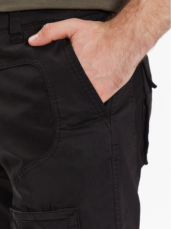 Aeronautica Militare Aeronautica Militare Pantaloni di tessuto 231PA1387CT1493 Nero Regular Fit