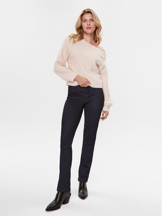 Guess Guess Sweter W3BR16 Z2YZ2 Różowy Relaxed Fit