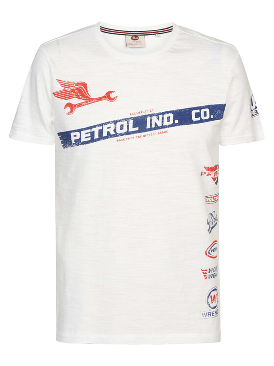 Petrol Industries Petrol Industries T-Shirt M-1030-TSR626 Λευκό Regular Fit