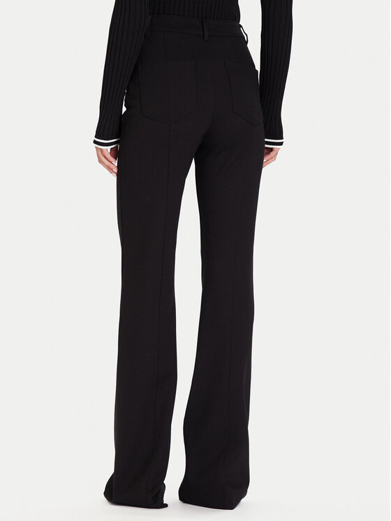 Guess Guess Текстилни панталони W5BB16 KCMU2 Черен Flare Fit