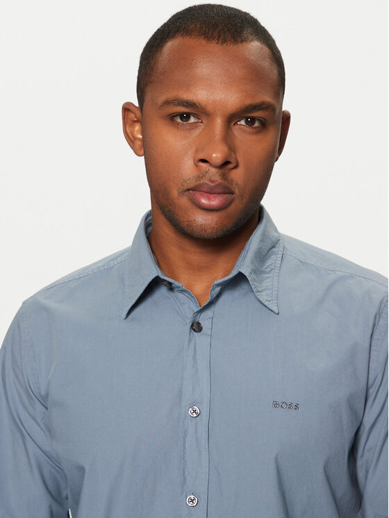 BOSS BOSS Srajca Relegant 50518304 Modra Regular Fit
