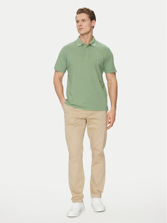 Jack&Jones Jack&Jones Тениска с яка и копчета William 12257315 Зелен Regular Fit