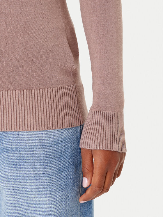 Guess Guess Krekls ar augstu apkakli W5BR39 Z2NQ2 Brūns Regular Fit