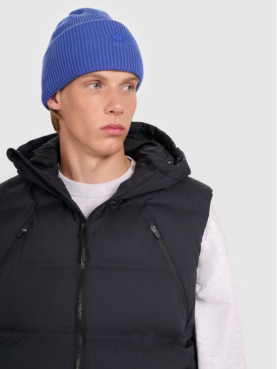 4F 4F Kamizelka URBAN COMMUTER Czarny Regular Fit