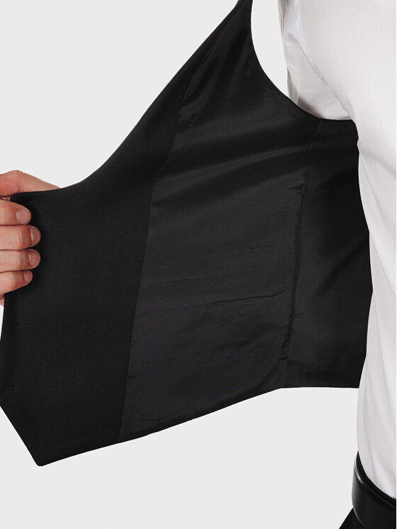 Evenemen Evenemen Kamizelka Vendella Czarny Slim Fit