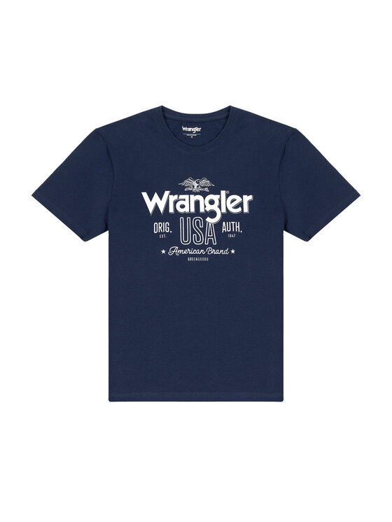 Wrangler Wrangler T-shirt AMERICANA Viola Regular Fit