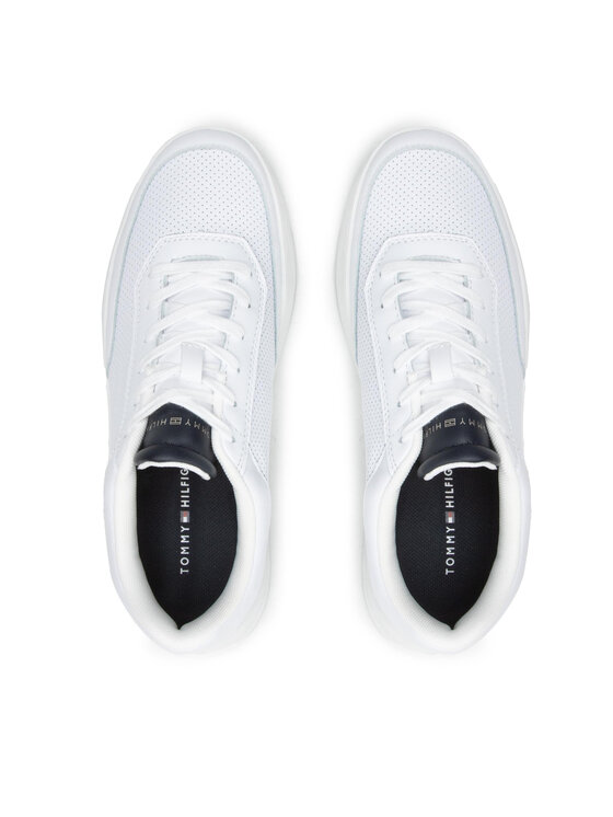 Tommy Hilfiger Tommy Hilfiger Sneakers Elevated Cupsole Perf Lather FM0FM04145 Weiß