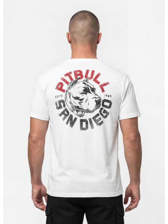 PITBULL PITBULL T-Shirt DOG SD Biały Regular Fit