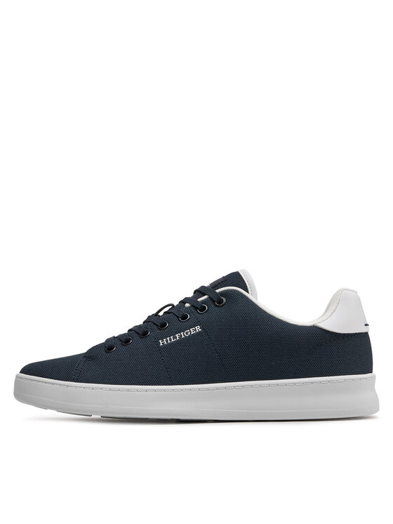 Tommy Hilfiger Tommy Hilfiger Sneakersy Court Cupsole Pique Textile FM0FM04967 Tmavomodrá