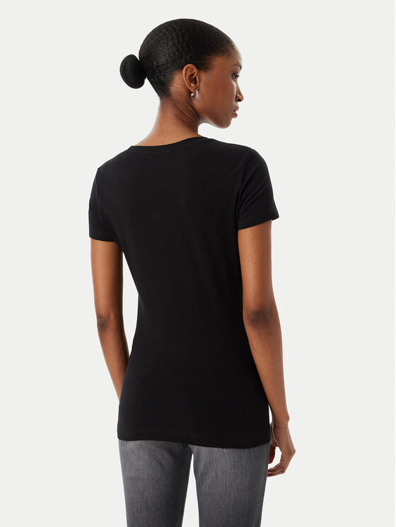 Guess Guess T-Shirt W6RI24 J1314 Μαύρο Regular Fit