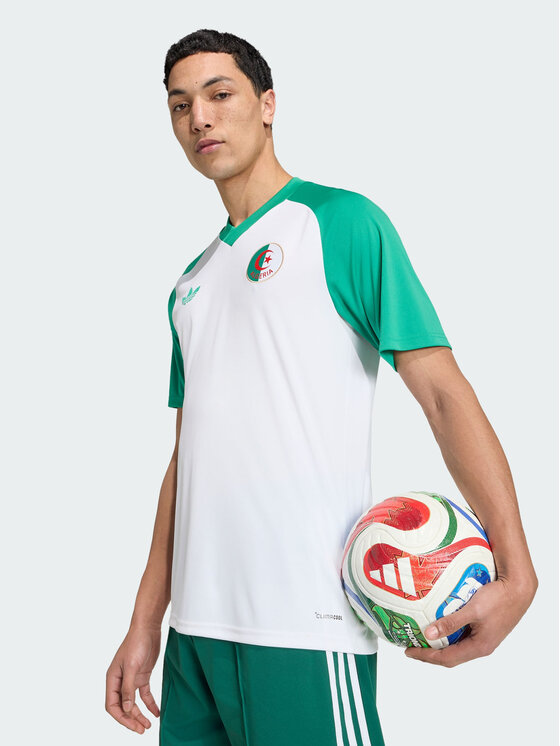 adidas adidas Koszulka techniczna Algeria 26 Home Pre-Match Jersey Biały Slim Fit