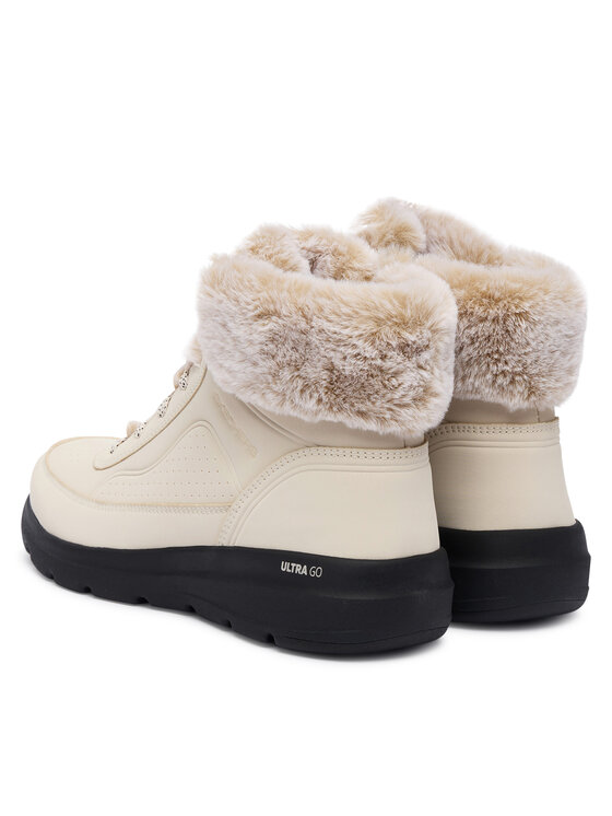 Skechers Skechers Īsie zābaki Glacial Ultra 144199/NTBK Bēšs