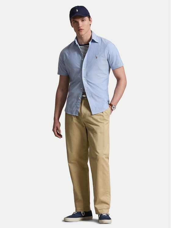 Polo Ralph Lauren Polo Ralph Lauren Риза 710850782001 Светлосиньо Custom Fit