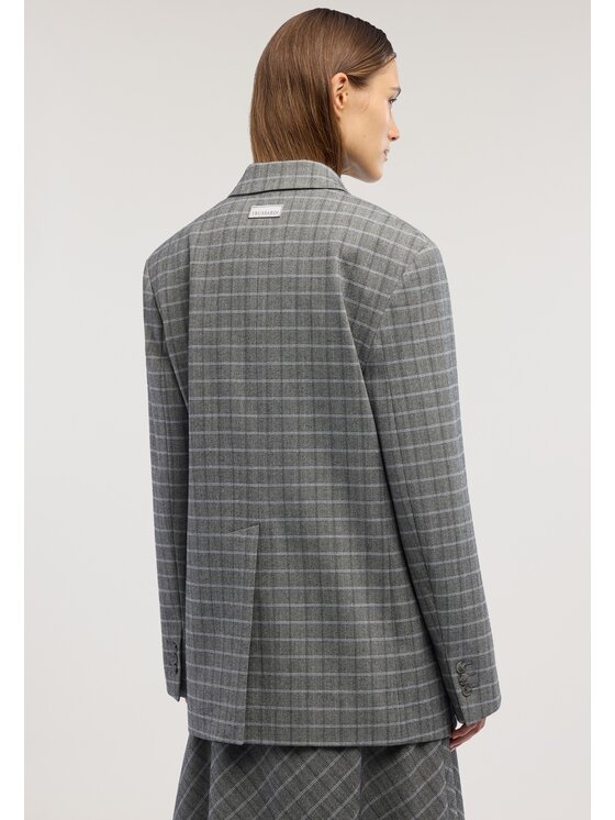 Trussardi Trussardi Marynarka Q976A200438N0CG Szary Over Fit