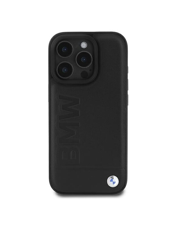 BMW Motorsport BMW Motorsport Etui na telefon Leather Hot Stamp Czarny