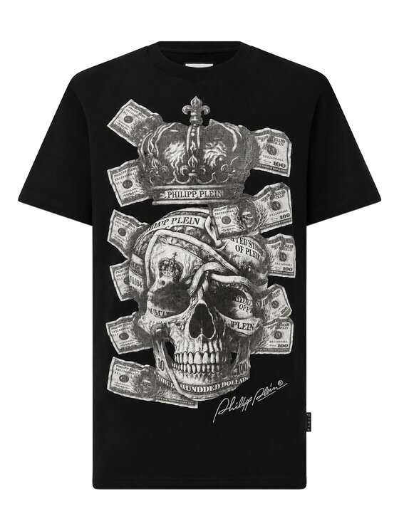 PHILIPP PLEIN PHILIPP PLEIN T-Shirt 31297 Czarny Regular Fit