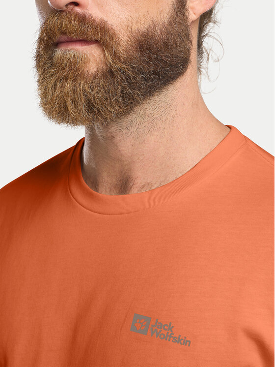 Jack Wolfskin Jack Wolfskin Tričko Essential 1808382 Oranžová Regular Fit