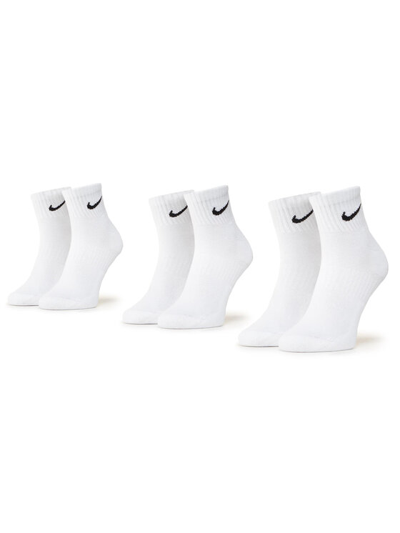 Nike Nike Zestaw 3 par wysokich skarpet unisex SX7667 100 Biały