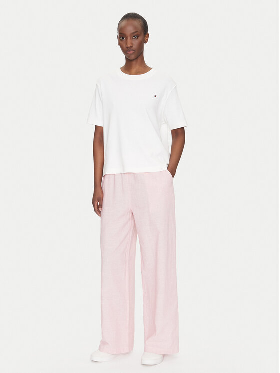 Tommy Jeans Tommy Jeans Pantaloni di tessuto DW0DW20352 Rosa Regular Fit