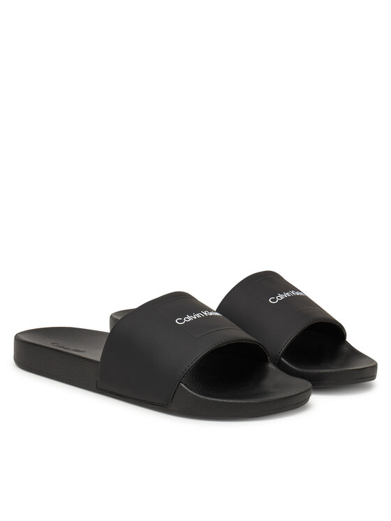 Calvin Klein Calvin Klein Plätud Pool Slide W/ Ck Square HM0HM01754 Must