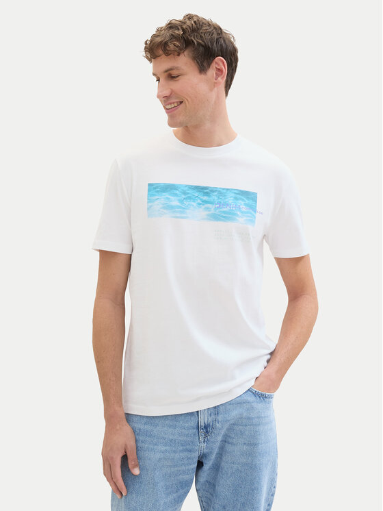 Tom Tailor Denim Tom Tailor Denim T-shirt 1042045 Bijela Regular Fit