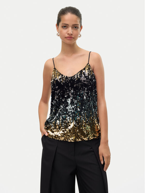 Vero Moda Top Ria 10317314 Nero Regular Fit, taglia : S
