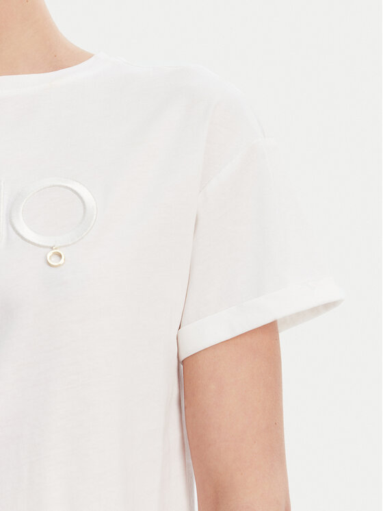 Liu Jo Liu Jo T-Shirt WA5007 JS923 Biały Relaxed Fit