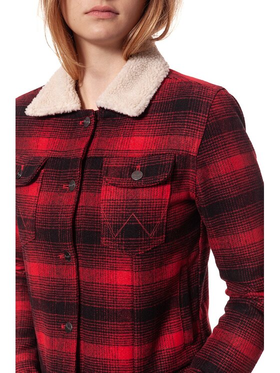 Wrangler Wrangler Giacca da donna SHERPA JACKET Nero Regular Fit