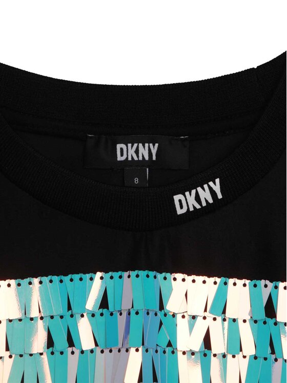 DKNY DKNY Sukienka elegancka D32874 D Kolorowy Regular Fit