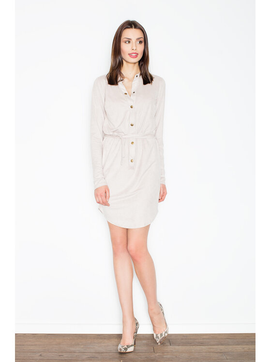 FIGL FIGL Šaty M454 Béžová Regular Fit