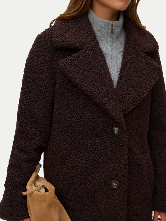 Vero Moda Vero Moda Kunstkarusnahk Kylie Teddy 10289938 Pruun Regular Fit