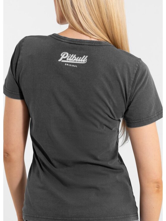 PITBULL PITBULL T-Shirt ANGEL LOGO Szary Regular Fit
