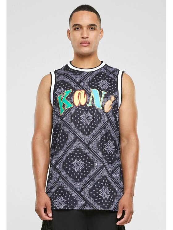 Karl Kani Karl Kani Tank top WOVEN SIGNATURE PAISLEY BASKETBALL TANK Černá Regular Fit