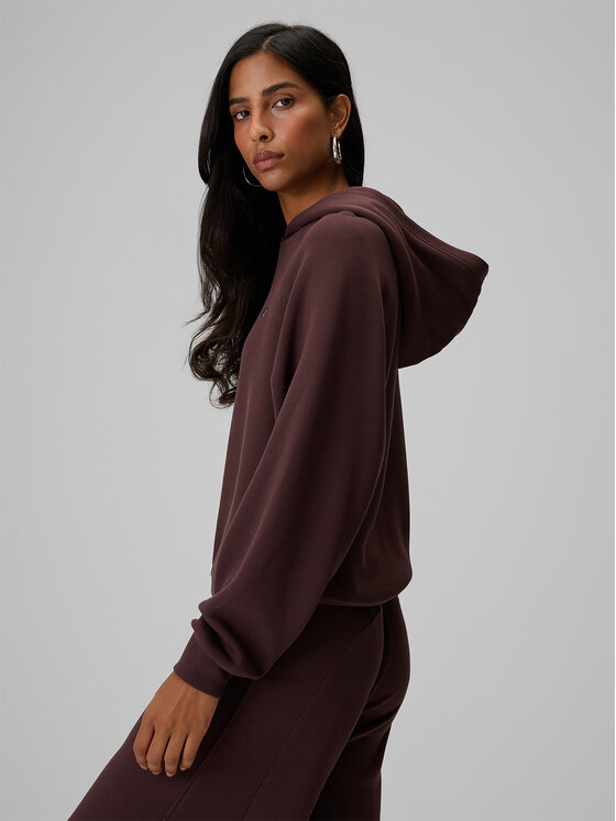 4F 4F Bluza ESSENTIAL Brązowy ciemny Regular Fit