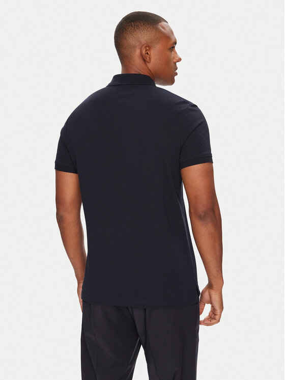 Tommy Hilfiger Tommy Hilfiger Polo Flag MW0MW39836 Granatowy Regular Fit