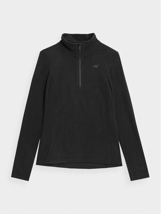 4F 4F Termo bielizeň vrchné diely 4FAW23UFLEF031 Čierna Slim Fit