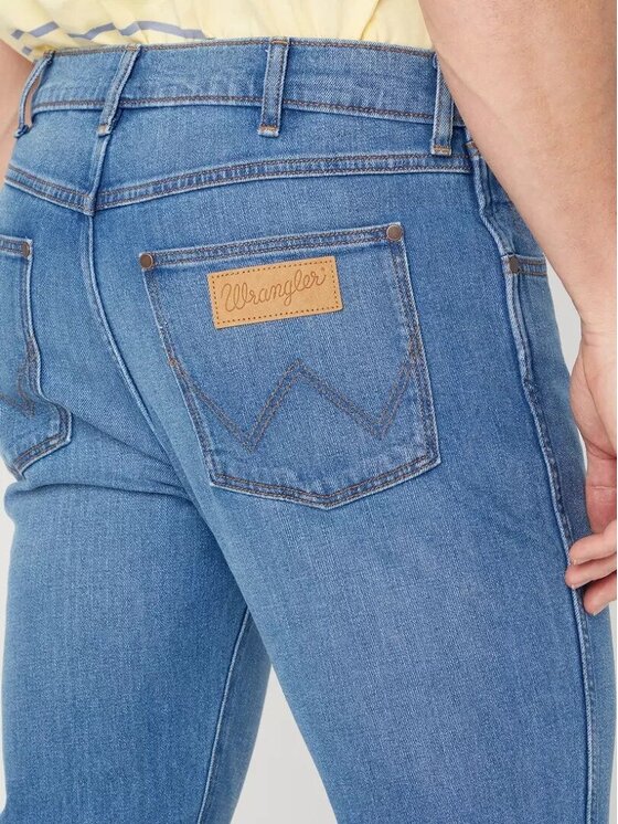 Wrangler Wrangler Jeansy LARSTON Niebieski Slim Fit