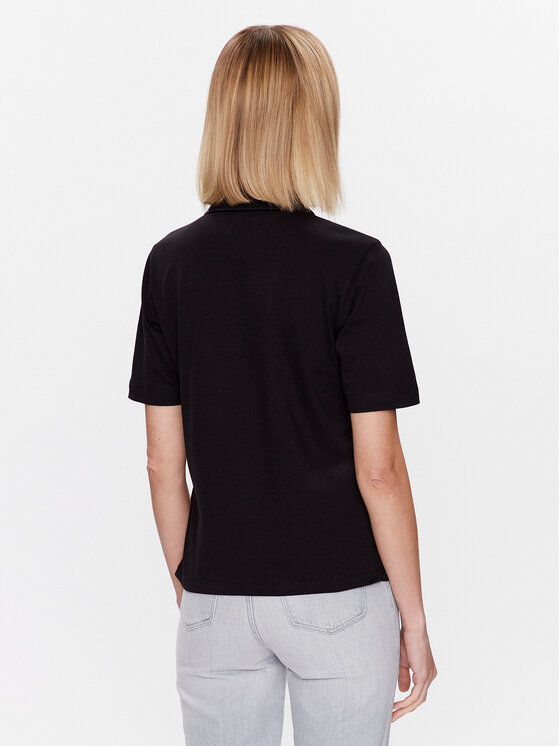 Tommy Hilfiger Tommy Hilfiger Поло Pique WW0WW37820 Чорний Regular Fit