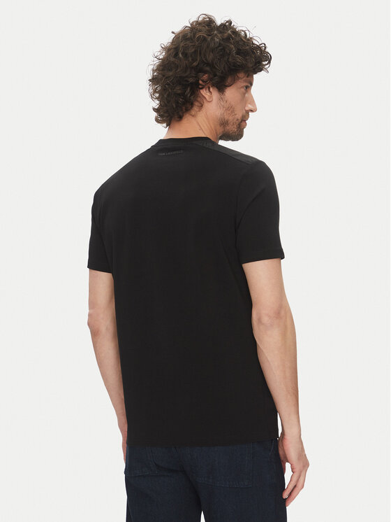 KARL LAGERFELD KARL LAGERFELD T-särk 755037 552221 Must Regular Fit